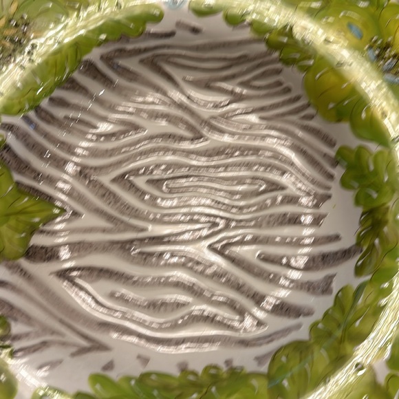 Vintage ‘Tropical Palm’ Hand Made Designer Laurie Gates Platter - Picture 11 of 12